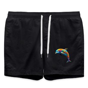 Dauphin - Short de bain - noir - Devant - AI Model Male 185 light (185cm)