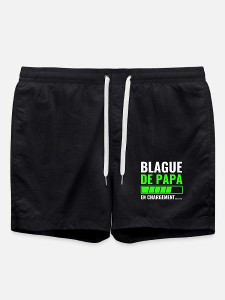 Daddy's Joke Loading - Swim Trunks - black
