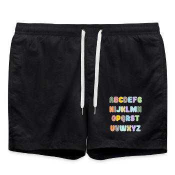MISTRESS. THANK YOU. THANK YOU MISTRESS. MISTRESS - Swim Trunks - black - Front - AI Model Male 185 light (185cm)