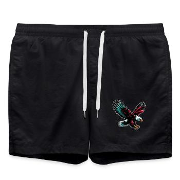 Aigle - Short de bain - noir - Devant - AI Model Male 185 light (185cm)