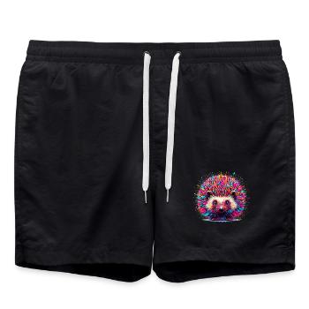 Hérisson - Short de bain - noir - Devant - AI Model Male 185 light (185cm)