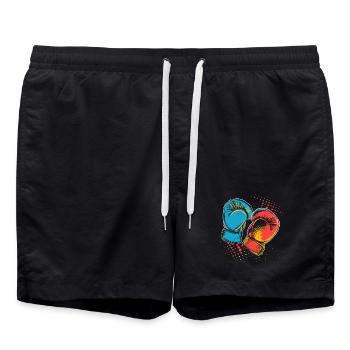 Gants de boxe Graphic - Short de bain - noir - Devant - AI Model Male 185 light (185cm)
