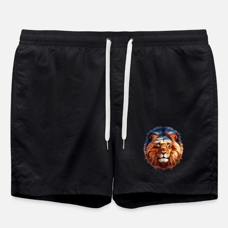 Lion - Swim Trunks - black