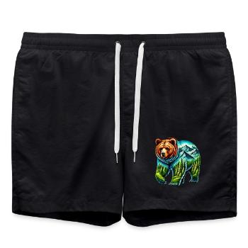 Bear - Swim Trunks - black - Front - AI Model Male 185 light (185cm)