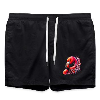 Flamingo - Swim Trunks - black - Front - AI Model Male 185 light (185cm)