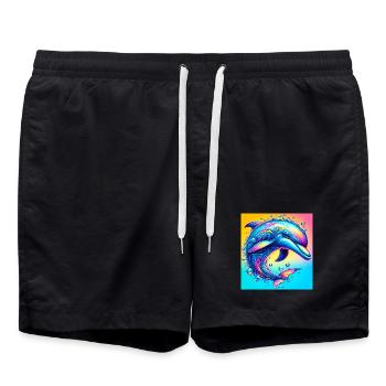 dauphin - Short de bain - noir - Devant - AI Model Male 185 light (185cm)