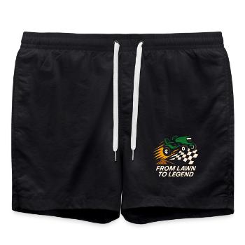 Rasenmäher-rennen Rasenmäher-rennen Rasenmäher - Badeshorts - Schwarz - Vorne - AI Model Male 185 light (185cm)