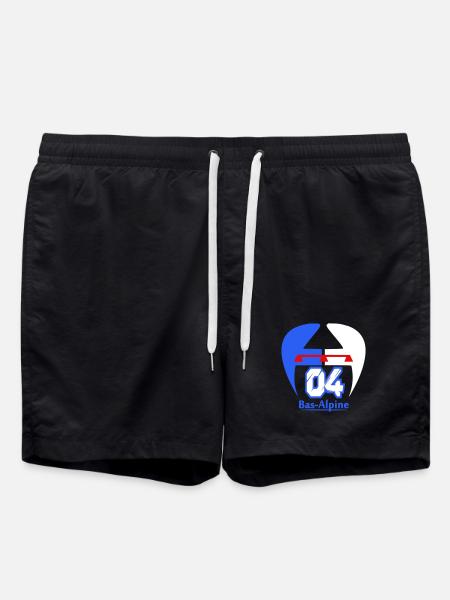 Bas-Alpine 04 logo - Swim Trunks - black