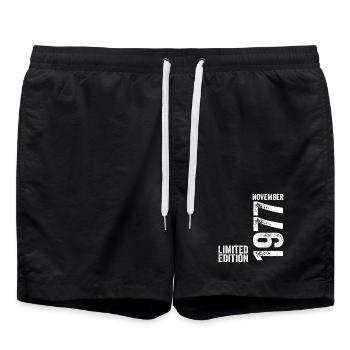 November 1977 Limited Edition November 1977 - Swim Trunks - black - Front - AI Model Male 185 light (185cm)
