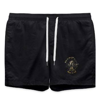 Sagittaire Zodiac Archer Signe Astrologique Cadeau - Short de bain - noir - Devant - AI Model Male 185 light (185cm)