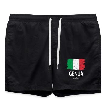 Gênes - Short de bain - noir - Devant - AI Model Male 185 light (185cm)