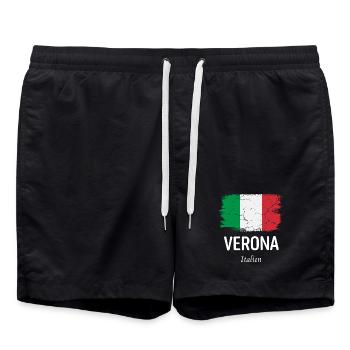 Vérone - Short de bain - noir - Devant - AI Model Male 185 light (185cm)