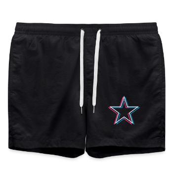 3D Star - Starlette de célébrité Sujet dangereusement chaud - Short de bain - noir - Devant - AI Model Male 185 light (185cm)