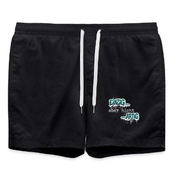 Einzig aber nicht ARTIG - Badeshorts - Schwarz - Vorne - AI Model Male 185 light (185cm)
