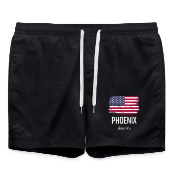 Phoenix - Swim Trunks - black - Front - AI Model Male 185 light (185cm)