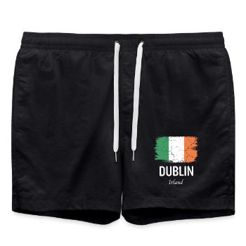 Dublin - Short de bain - noir - Devant - AI Model Male 185 light (185cm)