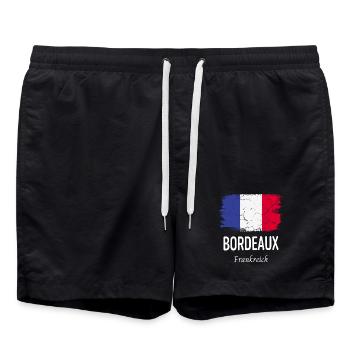 Bordeaux - Swim Trunks - black - Front - AI Model Male 185 light (185cm)