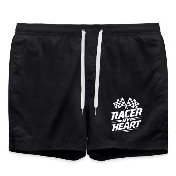 Racer By Heart Motorsport - Swim Trunks - black - Front - AI Model Male 185 light (185cm)