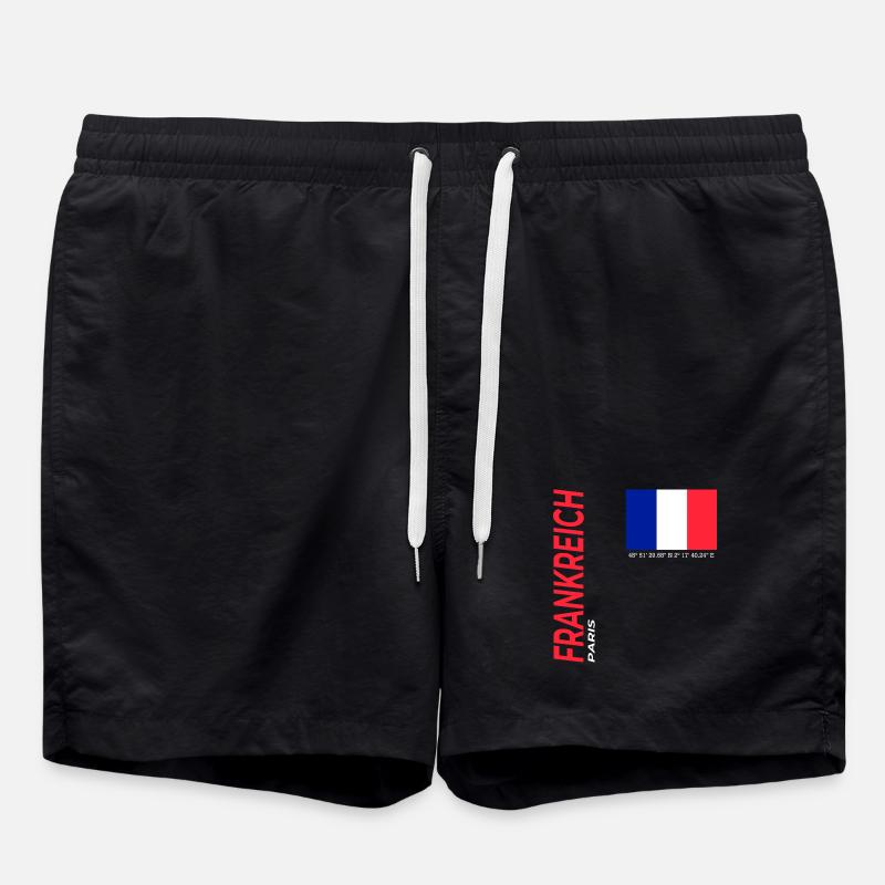 Paris - Badeshorts - Schwarz