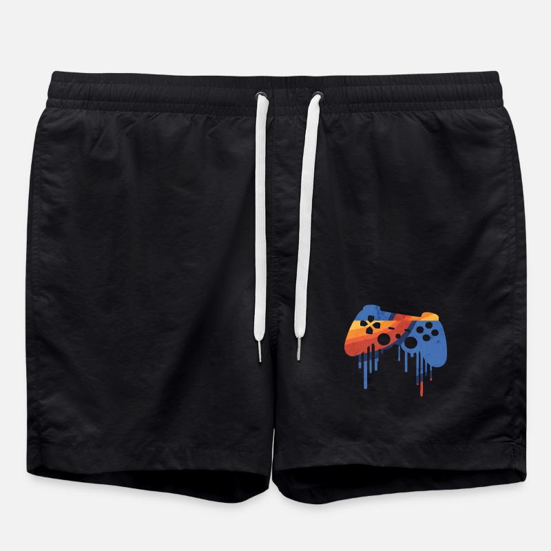 Gaming Retro - Swim Trunks - black