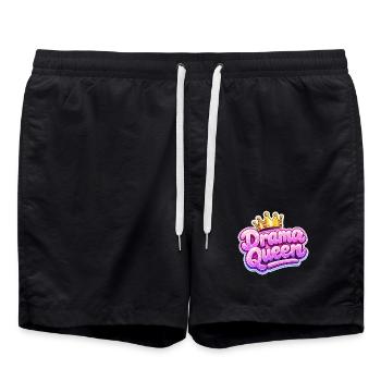 Couronne de Reine du Drame - Short de bain - noir - Devant - AI Model Male 185 light (185cm)