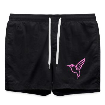 Colibri Oiseau - Short de bain - noir - Devant - AI Model Male 185 light (185cm)