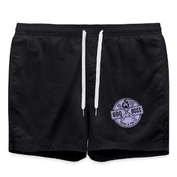 BBQ Griller Hoodie, Tasche, T-shirt Geschenk - Badeshorts - Schwarz - Vorne - AI Model Male 185 light (185cm)