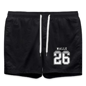 Malle 26 Jersey - Swim Trunks - black - Front - AI Model Male 185 light (185cm)