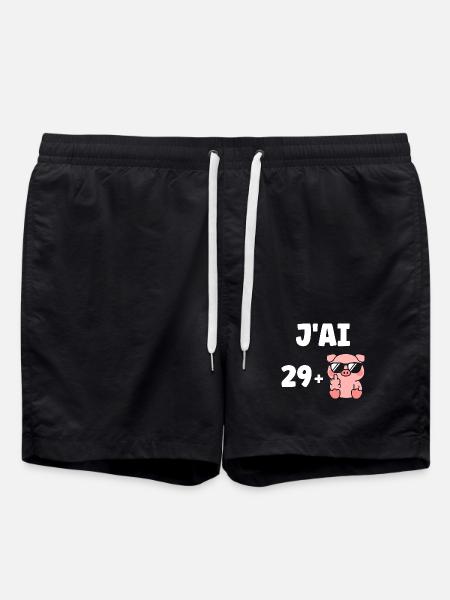 29 + 1 - Short de bain - noir