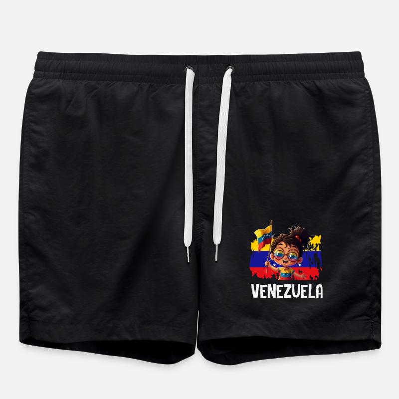 Venezuela Flag Pride & Home Venezuela - Swim Trunks - black