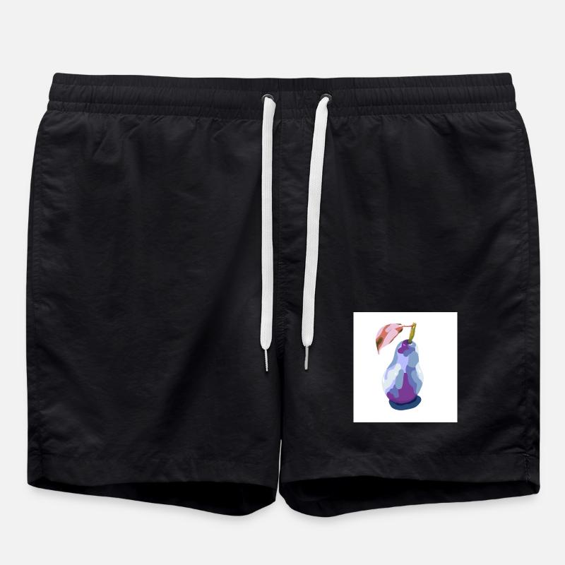 Poire en pastels abstrait - Short de bain - noir