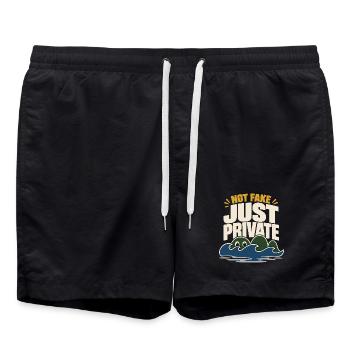 Loch Ness Monster Nessie Loch Ness Cryptid - Badeshorts - Schwarz - Vorne - AI Model Male 185 light (185cm)