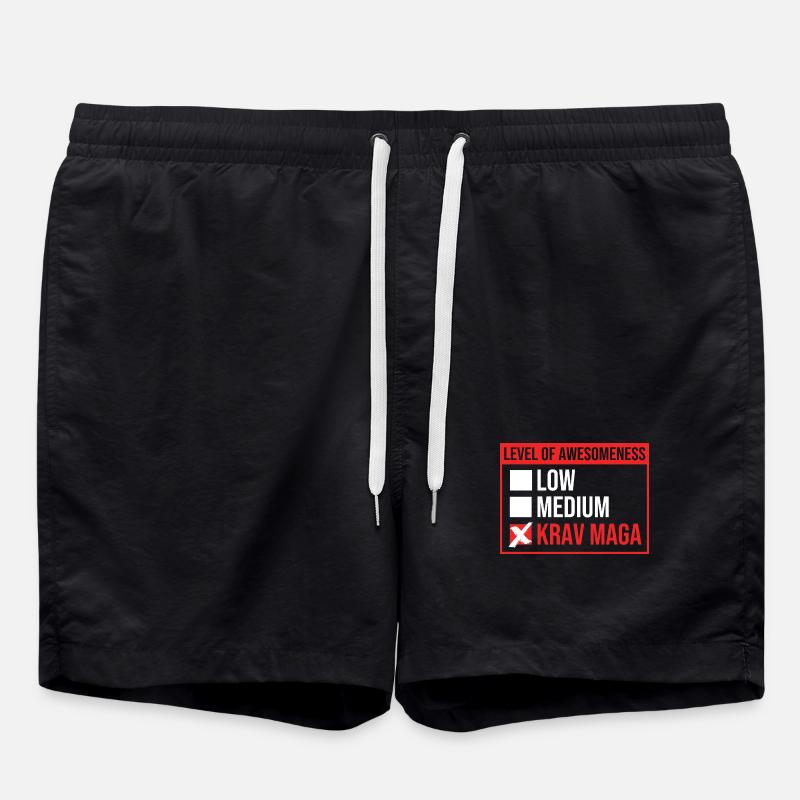 Krav Maga - Badeshorts - Schwarz