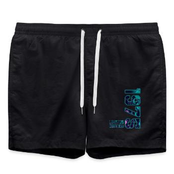1975 Vintage Limited Edition - Swim Trunks - black - Front - AI Model Male 185 light (185cm)