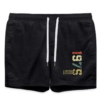 1975 Vintage Born Edition Limitée - Short de bain - noir - Devant - AI Model Male 185 light (185cm)