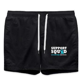 Sclérodermie - Short de bain - noir - Devant - AI Model Male 185 light (185cm)