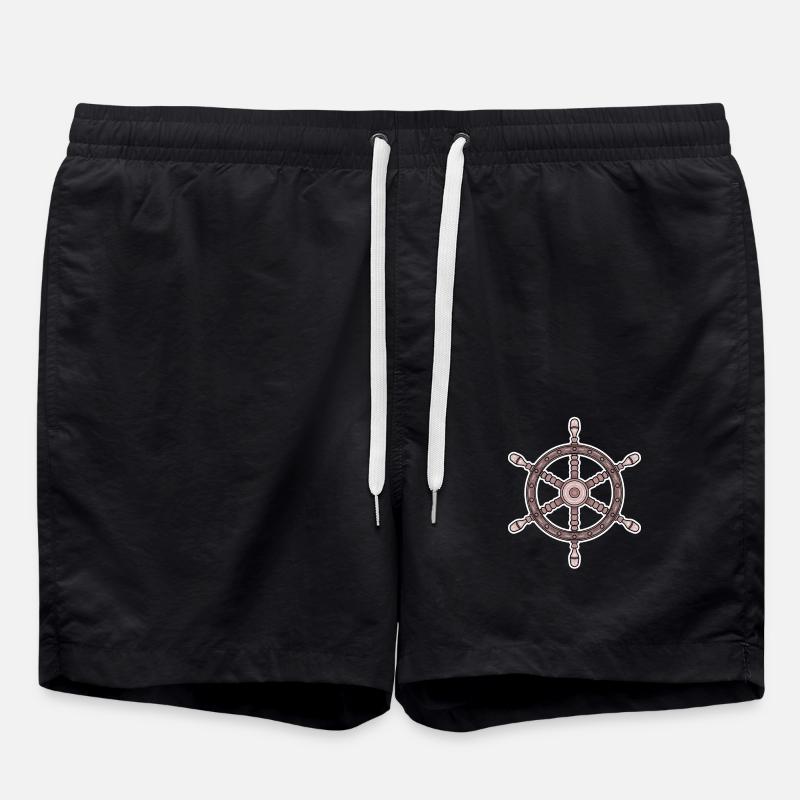 Steering wheel captain - Swim Trunks - black