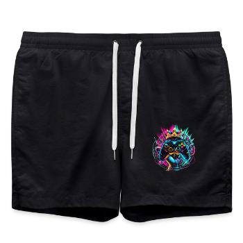 Manette et couronne Elite Gaming Hero - Short de bain - noir - Devant - AI Model Male 185 light (185cm)