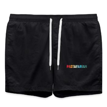 Spaghetti volant Monstre Pastafari FSM Athée - Short de bain - noir - Devant - AI Model Male 185 light (185cm)