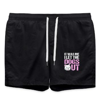 Pet Sitter Pets Babysitter - Swim Trunks - black - Front - AI Model Male 185 light (185cm)