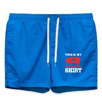 Pig Hunting Hunter Hunting Wild Boar - Swim Trunks - cobalt blue - Front