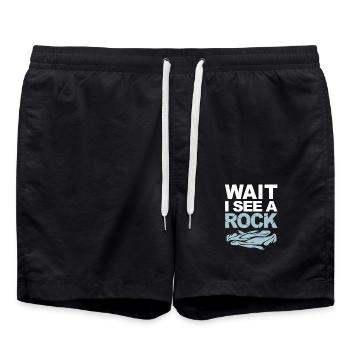 Géologie Archéologie - Short de bain - noir - Devant - AI Model Male 185 light (185cm)
