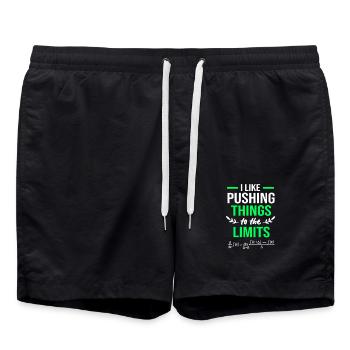 Mathe Mathematik mathematisch Mathematiker - Badeshorts - Schwarz - Vorne - AI Model Male 185 light (185cm)