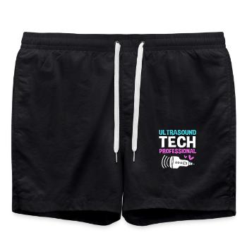 Ultrasonic Technician Ultrasonic Technician - Swim Trunks - black - Front - AI Model Male 185 light (185cm)
