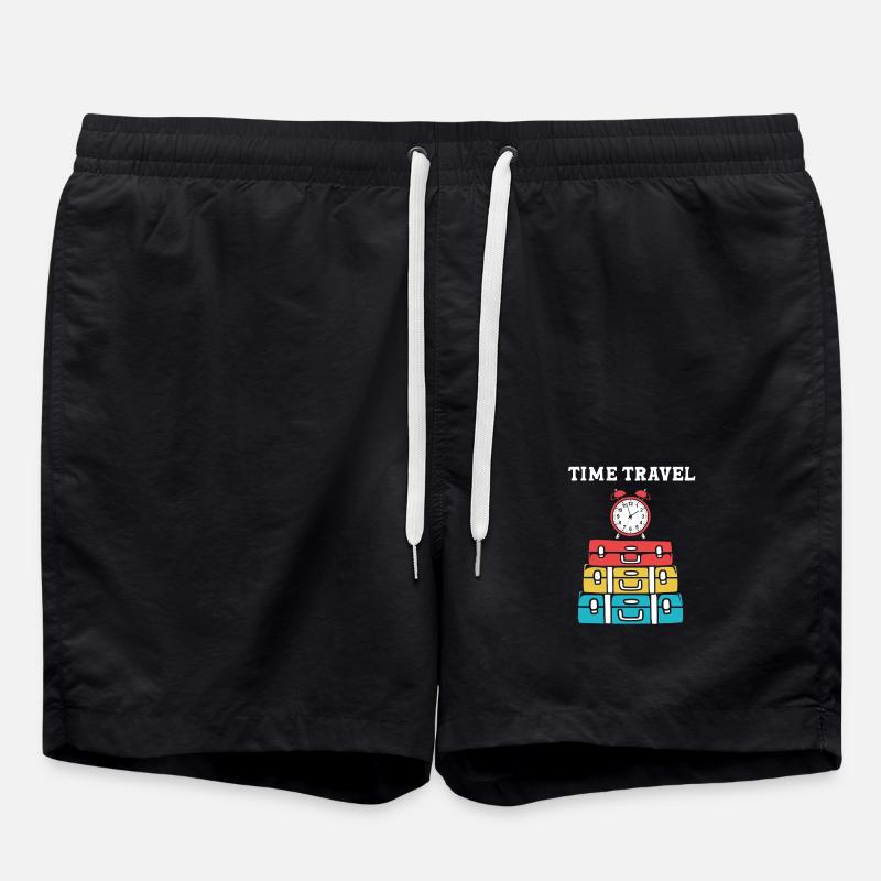 Zeitreise - Badeshorts - Schwarz