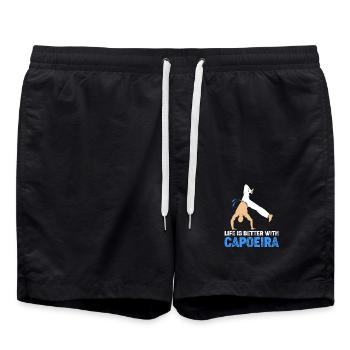 Capoeira - Swim Trunks - black - Front - AI Model Male 185 light (185cm)