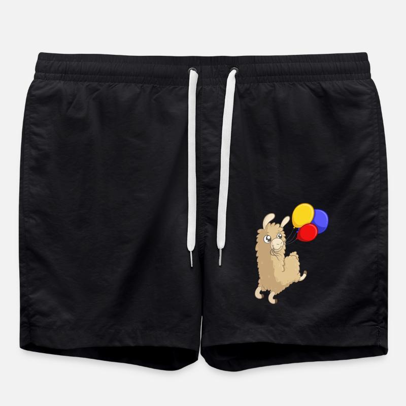 Alpaca d'anniversaire - Short de bain - noir