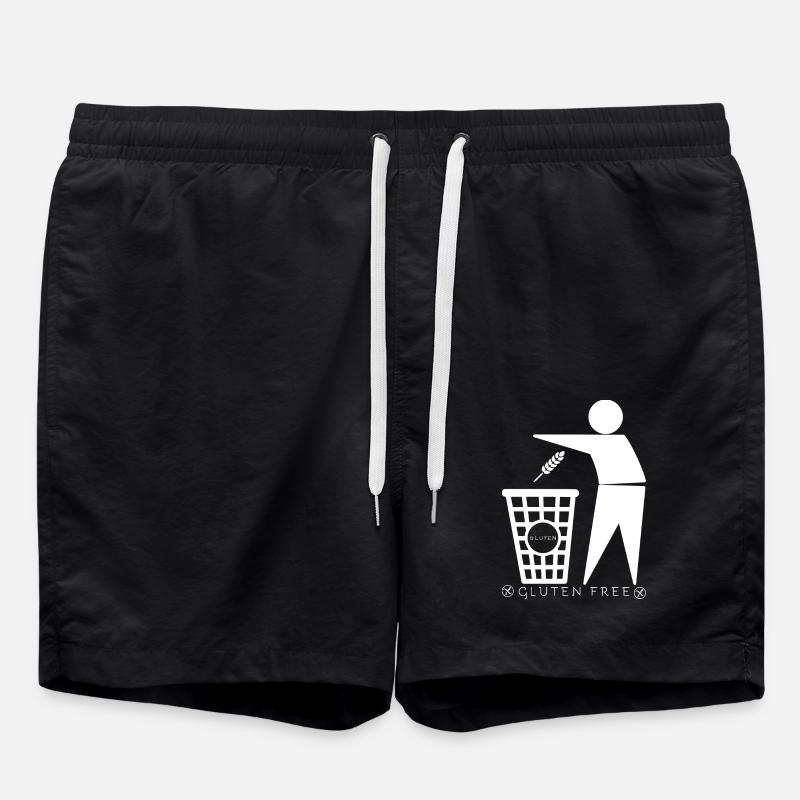 Conteneur de gluten (blanc) - Short de bain - noir