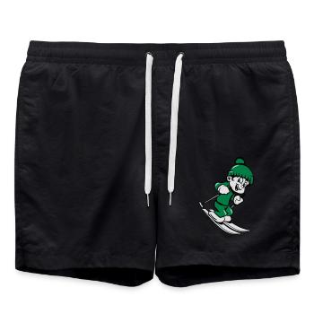 Hiver vacances ski enfants - Short de bain - noir - Devant - AI Model Male 185 light (185cm)