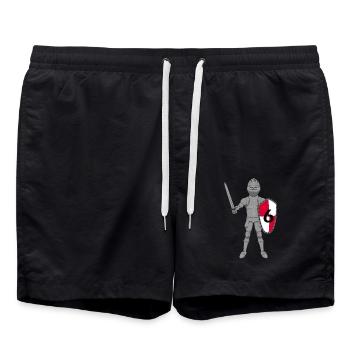 Chevalier 6ème anniversaire - Short de bain - noir - Devant - AI Model Male 185 light (185cm)